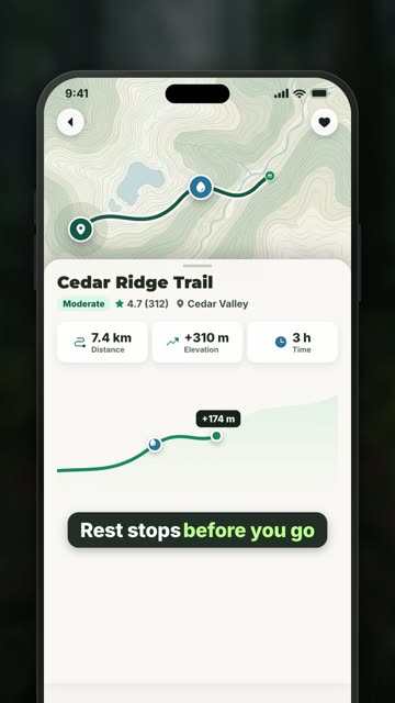 TrailMate: Route and rest stops
